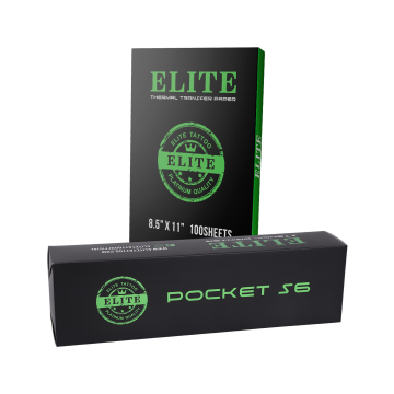 Elite Pocket S6 Impressora térmica por USB & Caixa de 100 Elite Papel de transferência térmica (8.5" x 11")