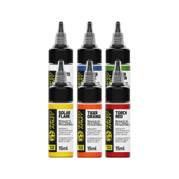 The Inked Army - Tattoo Color -  Conjunto de amostras 6 x 15ml