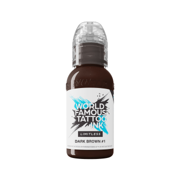 Tinta para tatuagem World Famous Limitless - Dark Brown 1 30 ml