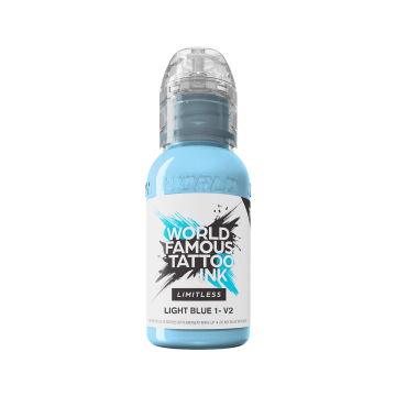 Tinta para tatuagem World Famous Limitless - Azul claro 1 v2 30 ml
