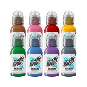 Tinta Para Tatuagem World Famous Limitless - The Mambo Destrutturato Family Set - 8x 30 ml