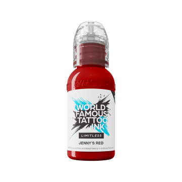 Tinta Para Tatuagem World Famous Limitless - Jenny's Red 30 ml