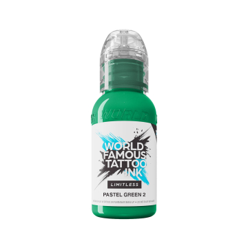 Tinta para tatuagem World Famous Limitless - Verde pastel 2 30 ml
