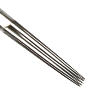 Caixa de 50 Agulhas de Tatuagem Magic Moon 0,35mm Redondas para Traçar Cone Longo