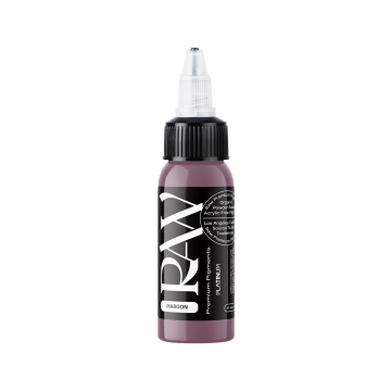 Raw Pigments Platinum - Maroon - Tinta para tatuagem - 30ml