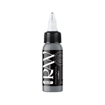 Raw Pigments Platinum - Metal Grey Medium - Tinta para tatuagem - 30ml