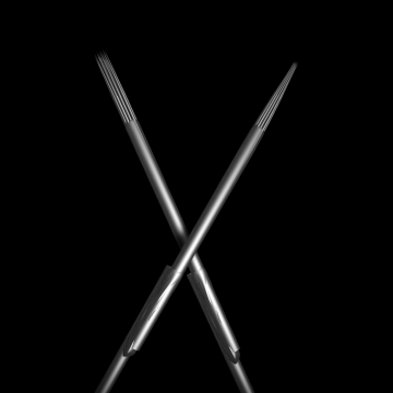 Caixa Variada de 25 Agulhas de Tatuar de Aço Inoxidável Esterilizadas 0,30 mm Killer Ink Precision #10