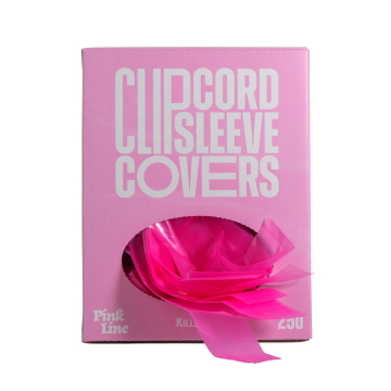 Caixa de 250 Capas de Manga para Clip Cord Linha Rosa Killer Ink