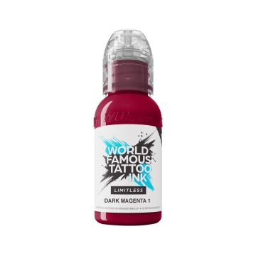 Tinta para tatuagem World Famous Limitless - Dark Magenta 1 30ml