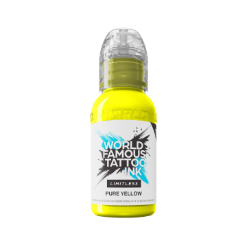 Tinta para tatuagem World Famous Limitless - Pure Yellow 30 ml