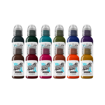 Tintas para tatuagem da World Famous Limitless - Jay Freestyle Set - 12x 30 ml