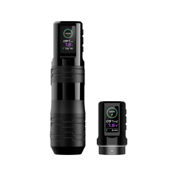 EZ P3 Pro Turbo Máquina de Tatuagem Sem Fio Estilo Caneta com Bateria Adicional - Preto