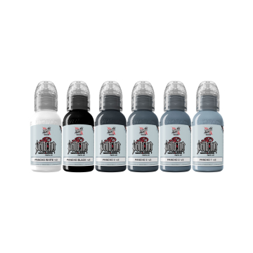 Tinta para tatuagem World Famous Limitless - A.D. Pancho Set v2 - 6x 30 ml