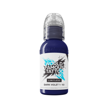 Tinta para tatuagem da World Famous Limitless - Dark Violet 1 v2 30 ml