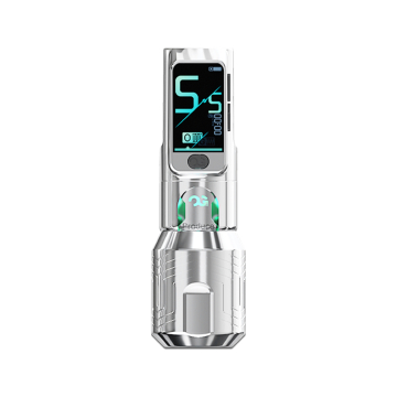 OG FURY II Wireless Tattoo Pen - Prateada - Traço de 4,2mm