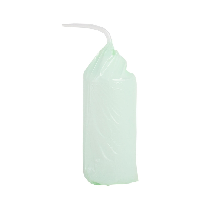 Une boîte de 200 manchons de protection pour bouteilles ECOTAT, mesurant 150 mm x 250 mm, est présentée avec un manchon partiellement ouvert pour révéler sa surface intérieure blanche, sur un fond blanc.