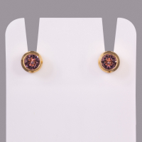 Brilhante June Alexandrite Regular Studex - Bisel Banhado a Ouro