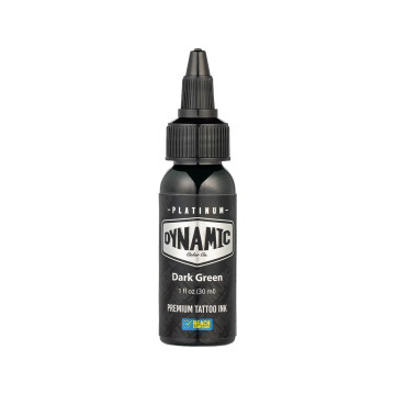 Tinta Para Tatuagem Platinum by Dynamic - Dark Green 30 ml