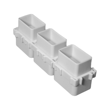 Fraktal FrakCaps - Suporte organizador para 3 frascos de tinta - Caixa de 50 unidades