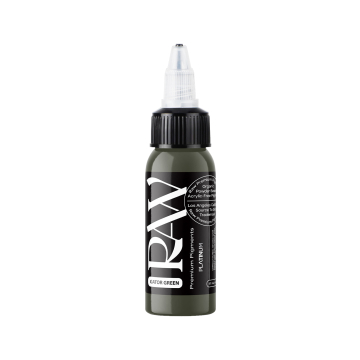 Raw Pigments Platinum - Gator Green - Tinta para tatuagem - 30ml
