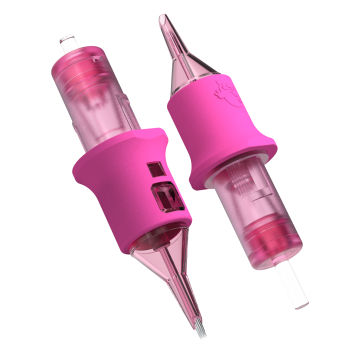 Caixa de 20 Cartuchos de Agulhas Ghost Pink - Power Liner Long Taper