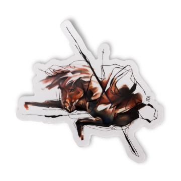 Ivana Tattoo Art Sticker - Cavalo (Brilho - 5,5"/15cm)