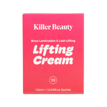 Laminação de sobrancelhas e levantamento de pestanas da Killer Beauty - Passo 1 Creme de lifting