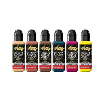Tinta Para Tatuagem Kuro Sumi Imperial - Nicole Zulianello Anime Set 6x 44 ml
