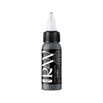 Raw Pigments Platinum - Metal Grey Dark - Tinta para tatuagem - 30ml