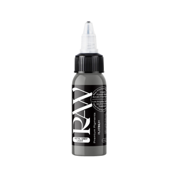 Raw Pigments Platinum - Metal Grey Light - Tinta para tatuagem - 30ml