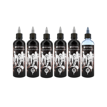 Conjunto Panthera Black Ink x Kindamo - 6 x 150 ml (Versão REACH da UE)
