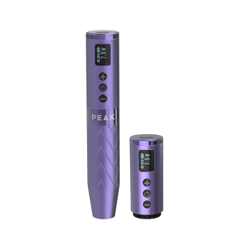 Peak Astra - Máquina PMU de caneta sem fios com 2 baterias - Purple