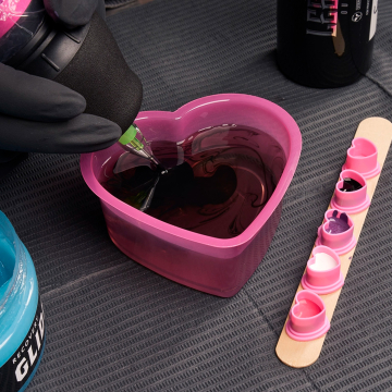 Saferly Copos para enxaguar rosa em forma de coração - 150ml