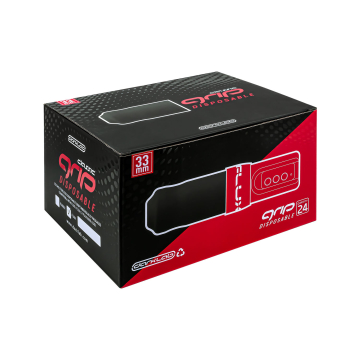 Caixa com 24 grips descartáveis de espuma preta FK Irons (clássicos)