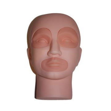 Cabeça de Prática para Tatuagens de Olhos e Lábios