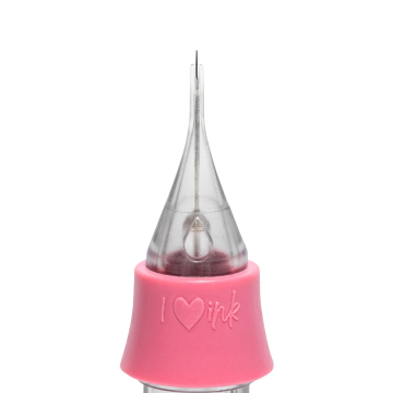 Cartuchos de agulhas Tina Davies PIXL de liner redondo e taper longo - Caixa de 10 unidades