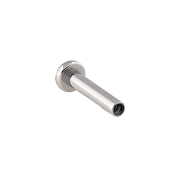 Haste para labret em titânio com rosca interna da Tilum - Disco plano - Versão 2