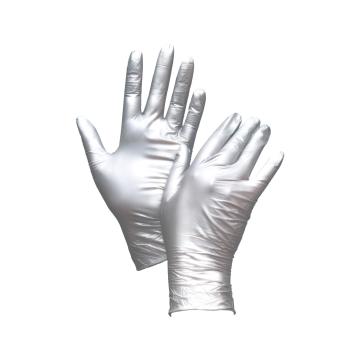 Caixa de 100 luvas de nitrilo Unigloves Fancy Silver