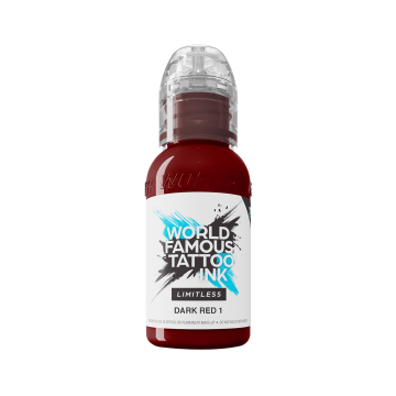 Tinta para tatuagem World Famous Limitless - Dark Red 1 30 ml