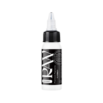 Raw Pigments Platinum - Whiteout - Tinta para tatuagem - 30ml