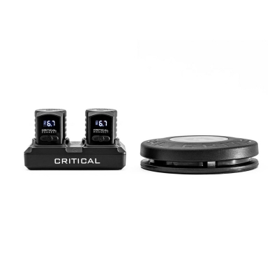 Pacote de Bateria Universal Shorty Critical Connect (duas baterias + base de carregamento + comutador de pedal)
