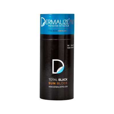 Rolo de Dermalize Pro Total Black Sun Block - Película Protetora para Tatuagem - 15 cm x 10 m
