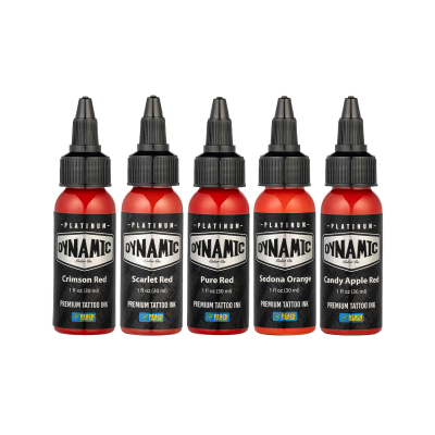 Tinta Para Tatuagem Platinum by Dynamic - Conjunto de Envy 5x 30 ml