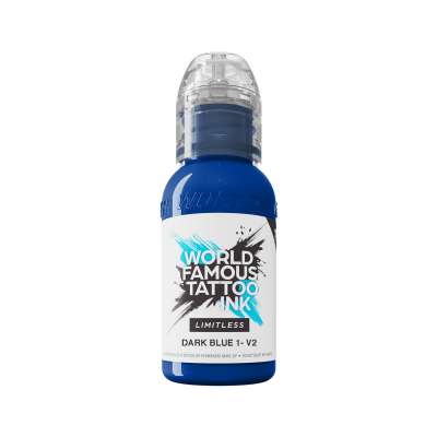 Tinta para tatuagem World Famous Limitless - Azul escuro 1 v2 30 ml