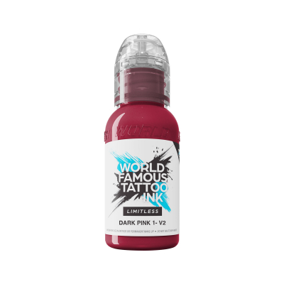 Tinta para tatuagem da World Famous Limitless - Dark Pink 1 v2 30 ml