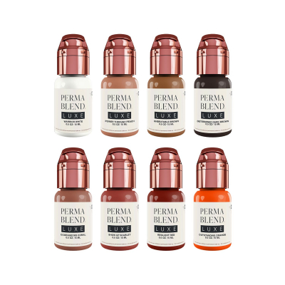 Tintas para PMU da Perma Blend Luxe - Vicky Martin's Unstoppable Areola Set 8x 15ml