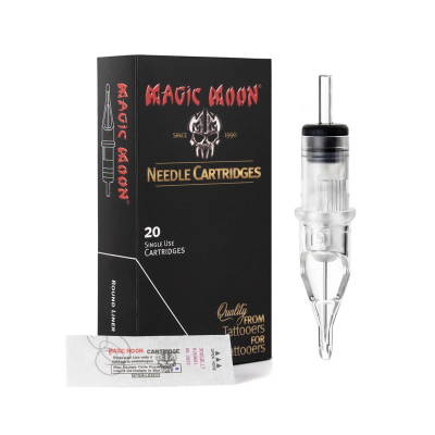 Caixa de 20 Cartuchos Magic Moon 0,35mm Redondos para Traçar Cone Médio