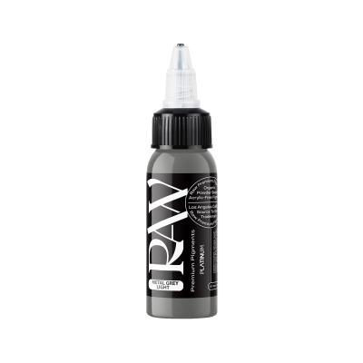 Raw Pigments Platinum - Metal Grey Light - Tinta para tatuagem - 30ml