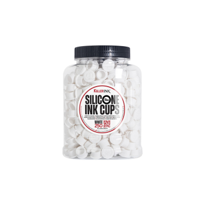 Saco com 250 Killer Ink Copos de tinta de silicone branco