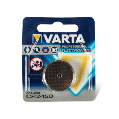 Bateria de Células Redondas Varta 3 V DL2450 Dióxido de Manganês e Lítio para Interruptor de Pé Sem Fios Critical CX